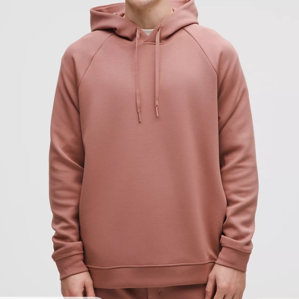 lululemon Smooth Spacer Classic-Fit Pullover Hoodie mens L pink blossom - Picture 6 of 6
